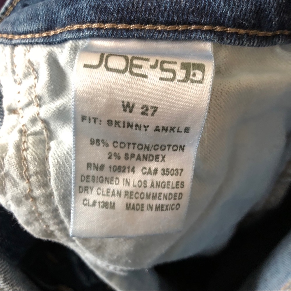 Joe’s Skinny Ankle Stretch Jeans 27 - Picture 4 of 5